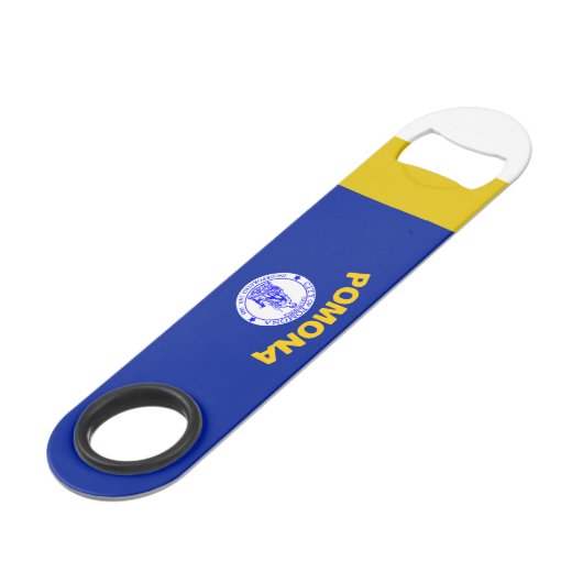 vlag van Pomona (Californië) Speed Flessenopener (Voorkant Gekanteld)