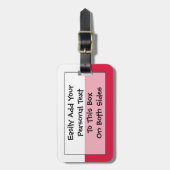 Vlag van Poolse Easy ID Personal Bagagelabel (Voorkant verticaal)