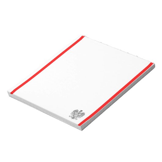 vlag van Poolse strepen Notitieblok (Linkerzijde)