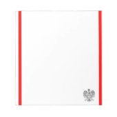 vlag van Poolse strepen Notitieblok (Voorkant)