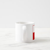 Vlag van Poolse wapenstilstand Espresso-Mokken Espresso Kop (Achterkant)