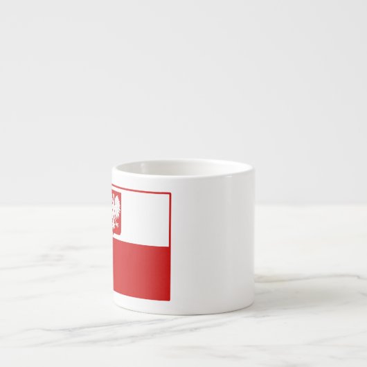 Vlag van Poolse wapenstilstand Espresso-Mokken Espresso Kop (Voorkant)