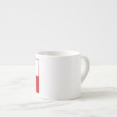 Vlag van Poolse wapenstilstand Espresso-Mokken Espresso Kop (Voorkant rechts)