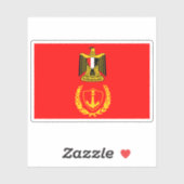 Vlag van Port Said (v2), Egypte Sticker (Vel)