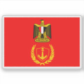 Vlag van Port Said (v2), Egypte Sticker (Voorkant)