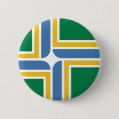 Vlag van Portland, Button Oregon Pinback (Voorkant)