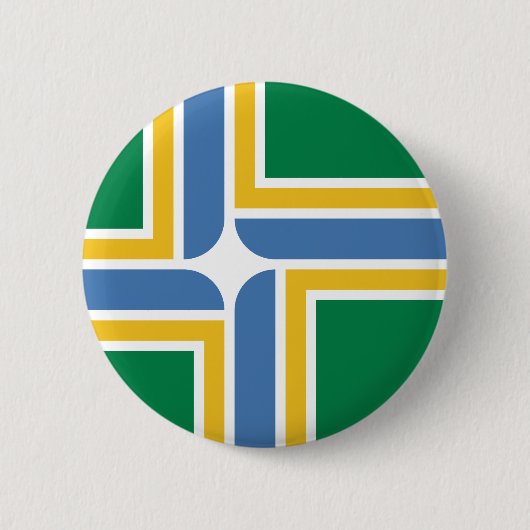 Vlag van Portland, Button Oregon Pinback (Voorkant)