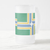 Vlag van Portland, Mok oregon Frosted Glass Beer (Voorkant rechts)