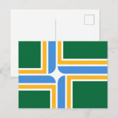 Vlag van Portland (Oregon) Briefkaart (Voorkant / Achterkant)