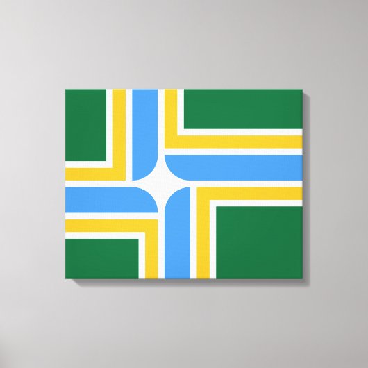 Vlag van Portland (Oregon) Canvas Afdruk (Voorkant)