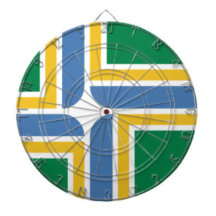 Vlag van Portland, Oregon Dartboard Dartbord