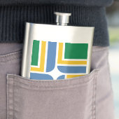 Vlag van Portland, Oregon Flask Flacon (Voorbeeld)