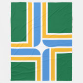 Vlag van Portland (Oregon) Fleece Deken (Voorkant)