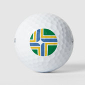 Vlag van Portland, Oregon Golf Balls Golfballen (Voorkant)