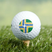 Vlag van Portland, Oregon Golf Balls Golfballen (Insitu Shirt)