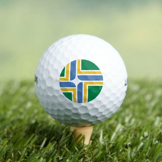 Vlag van Portland, Oregon Golf Balls Golfballen (Insitu Shirt)
