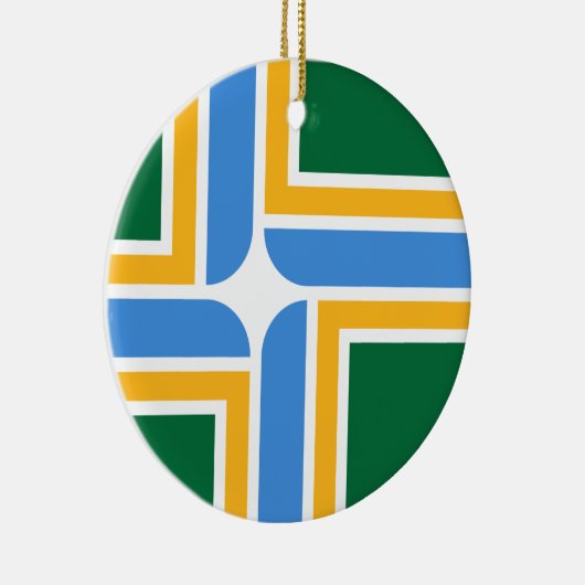 Vlag van Portland (Oregon) Keramisch Ornament (Rechts)