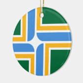 Vlag van Portland (Oregon) Keramisch Ornament (Links)