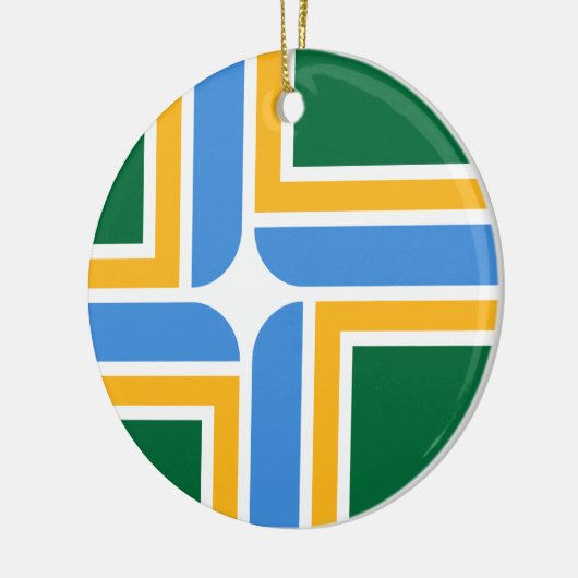 Vlag van Portland (Oregon) Keramisch Ornament (Links)