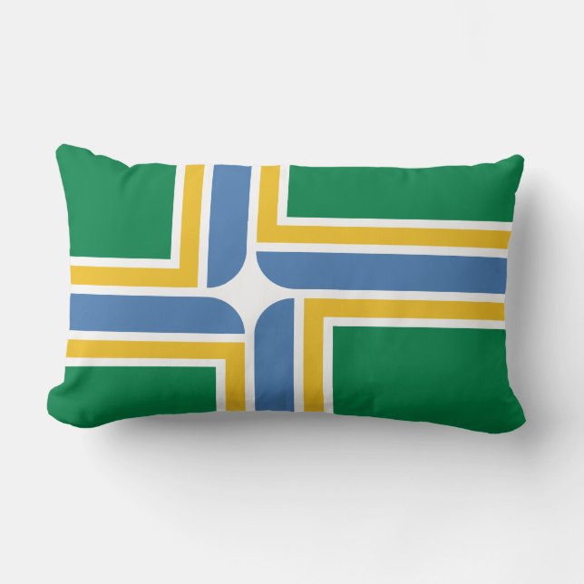 Vlag van Portland, Oregon Lumbar Pillow Kussen (Voorkant)