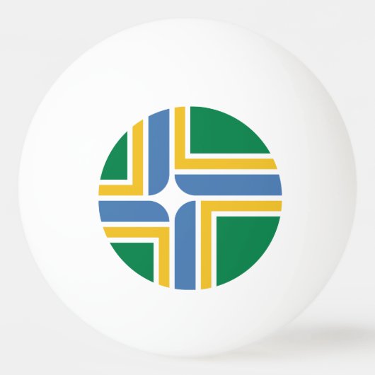 Vlag van Portland, Oregon Ping-Pong Ball (Voorkant)