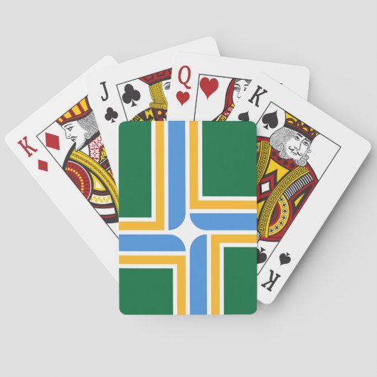 Vlag van Portland (Oregon) Pokerkaarten (Achterkant)