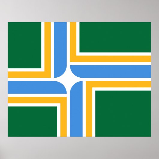 Vlag van Portland (Oregon) Poster (Voorkant)