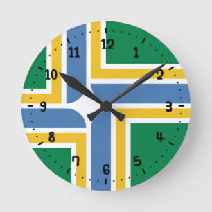 Vlag van Portland, Oregon Ronde Klok