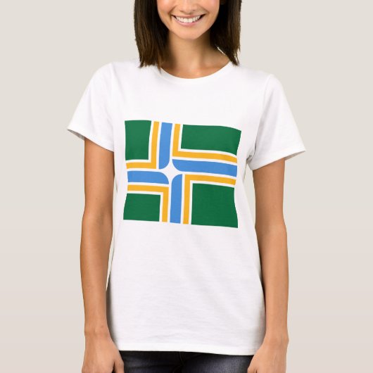 Vlag van Portland (Oregon) T-shirt (Voorkant)