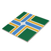 Vlag van Portland (Oregon) Tegeltje (Zijkant)