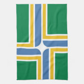 Vlag van Portland, Oregon Towel Theedoek (Verticaal)