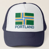 Vlag van Portland - Oregon Trucker Pet (Voorkant)