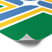 Vlag van Portland, Poster Oregon (Hoek)