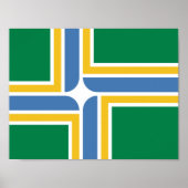 Vlag van Portland, Poster Oregon (Voorkant)