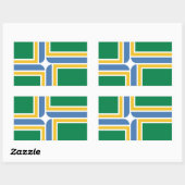 Vlag van Portland, rechthoekige oregon-sticker Sticker (Vel)