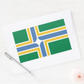 Vlag van Portland, rechthoekige oregon-sticker Sticker (Envelop)