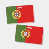Vlag van Portugal Badge (Voor- en achterkant)