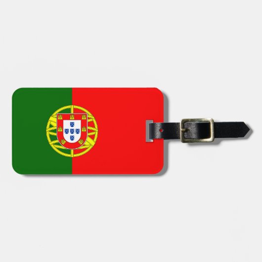 Vlag van Portugal Bagagelabel (Voorkant horizontaal)