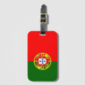 Vlag van Portugal Bagagelabel (Voorkant (verticaal))