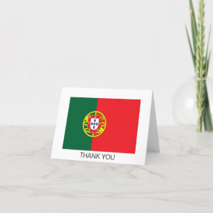 Vlag van Portugal Bedankkaart