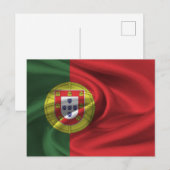 Vlag van Portugal Briefkaart (Voorkant / Achterkant)