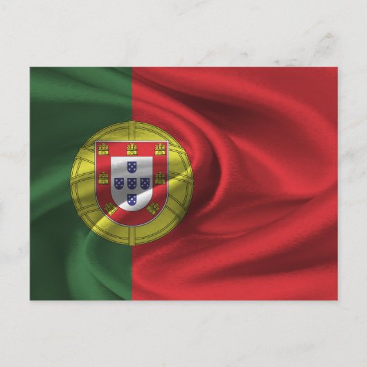 Vlag van Portugal Briefkaart (Voorkant)