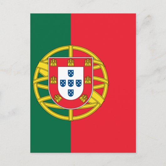 Vlag van Portugal Briefkaart (Voorkant)