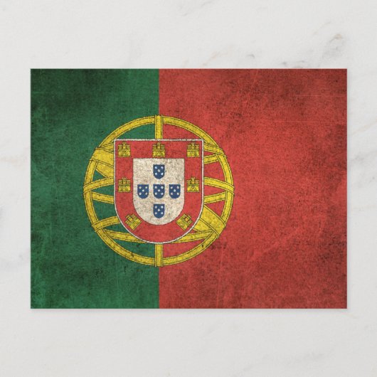  vlag van Portugal Briefkaart (Voorkant)