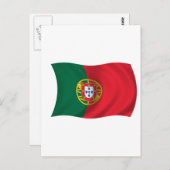 Vlag van Portugal Briefkaart (Voorkant / Achterkant)