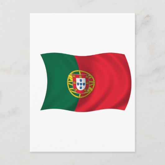 Vlag van Portugal Briefkaart (Voorkant)
