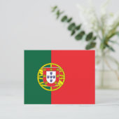 Vlag van Portugal Briefkaart (Staand voorkant)