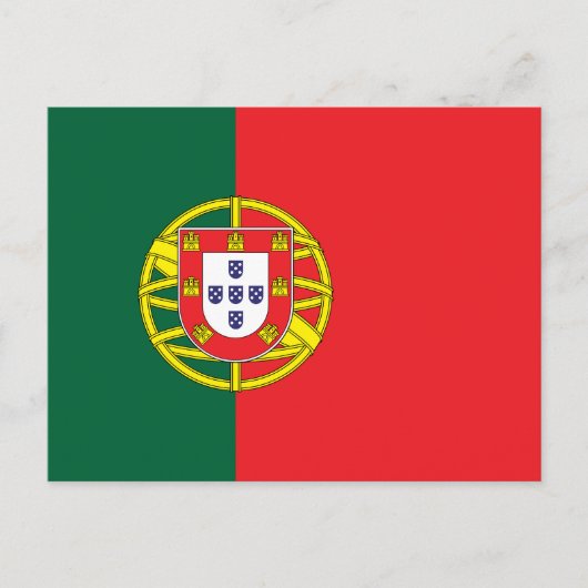 Vlag van Portugal Briefkaart (Voorkant)