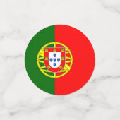 Vlag van Portugal Confetti (Kleine voorkant)
