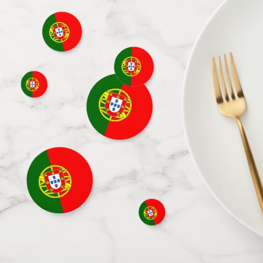Vlag van Portugal Confetti (Groep)